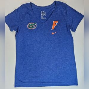 Florida Gators Nike‎ T-shirt Womens XL Athletic Cut Blue Orange Classic Logo Tee